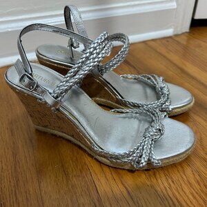 Arturo Chiang wedge silver sandals